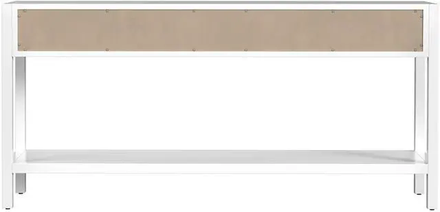 Alt view image 3 of 7 - Lark 3 Drawer 65" Console Table in White 5701304