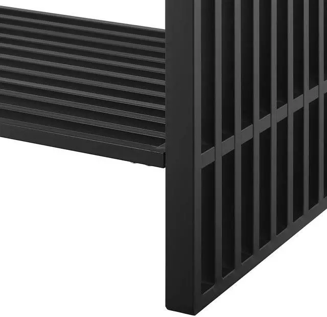Alt view image 6 of 7 - Gridiron 48" Bathroom Vanity White Black EEI-6110-WHI-BLK