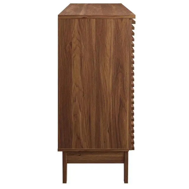 Alt view image 3 of 7 - Render Bar Cabinet Walnut EEI-6156-WAL