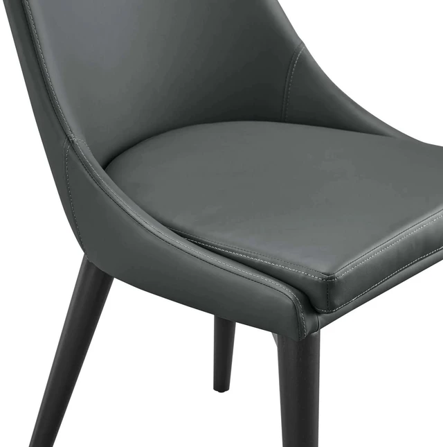 Alt view image 2 of 7 - Viscount Vegan Leather Dining Chair by Modway