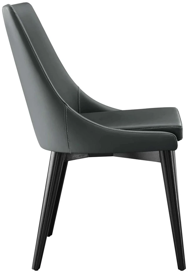 Alt view image 3 of 7 - Viscount Vegan Leather Dining Chair by Modway