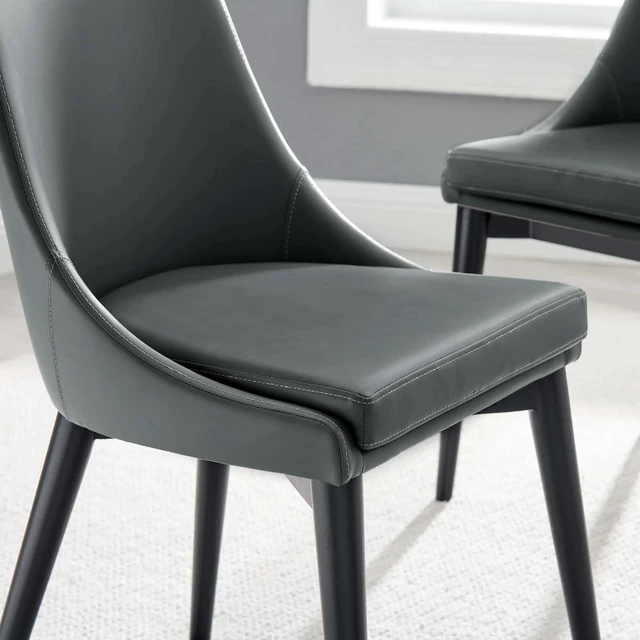 Alt view image 7 of 7 - Viscount Vegan Leather Dining Chair by Modway
