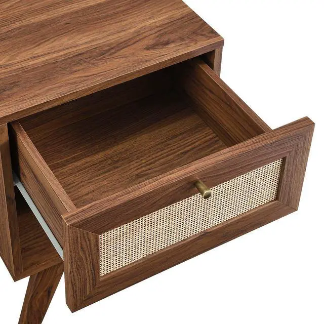 Alt view image 4 of 7 - Soma 1-Drawer Nightstand Walnut MOD-7049-WAL