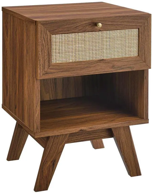 Main image of Soma 1-Drawer Nightstand Walnut MOD-7049-WAL
