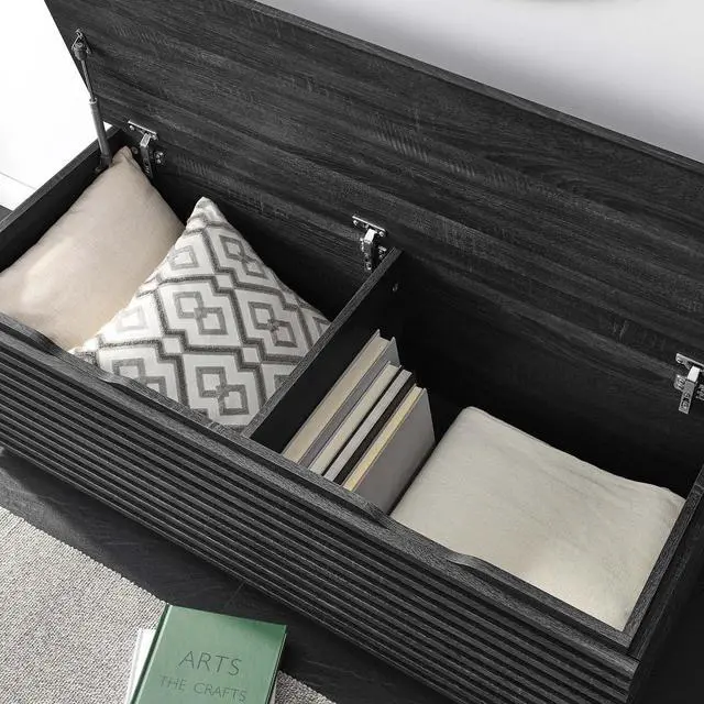 Alt view image 6 of 7 - Render Storage Bench Charcoal EEI-6057-CHA