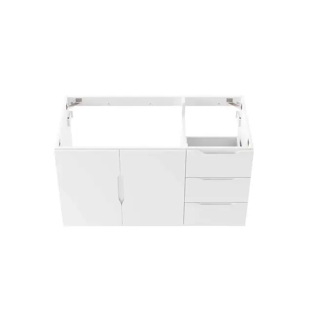 Alt view image 5 of 7 - Vitality 36" Bathroom Vanity Cabinet (Sink Basin Not Included) White EEI-4894-WHI