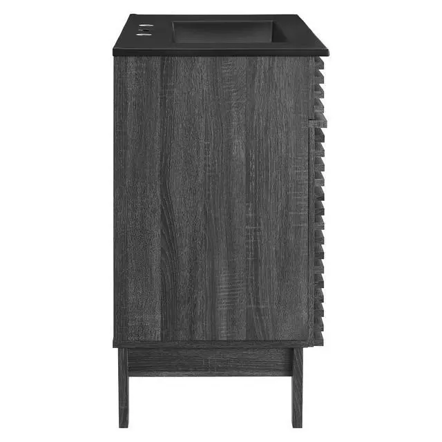 Alt view image 2 of 7 - Render 30" Bathroom Vanity Charcoal Black EEI-5418-CHA-BLK