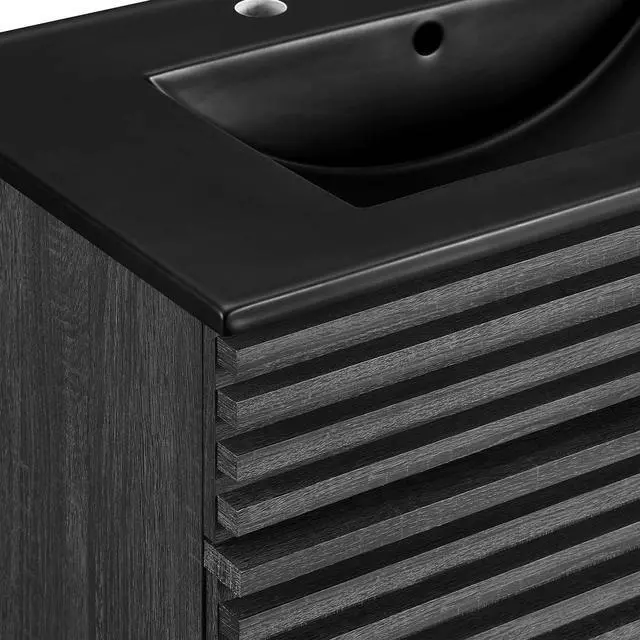 Alt view image 6 of 7 - Render 30" Bathroom Vanity Charcoal Black EEI-5418-CHA-BLK