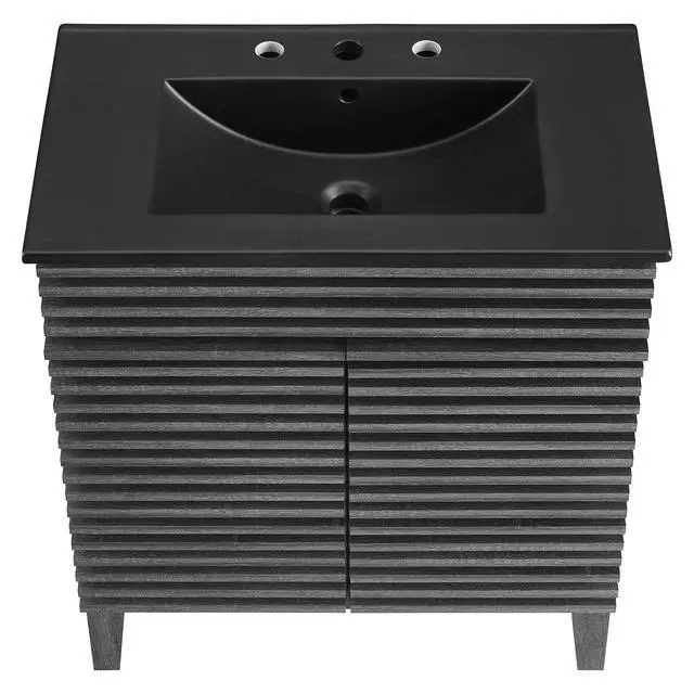 Alt view image 5 of 7 - Render 30" Bathroom Vanity Charcoal Black EEI-5418-CHA-BLK