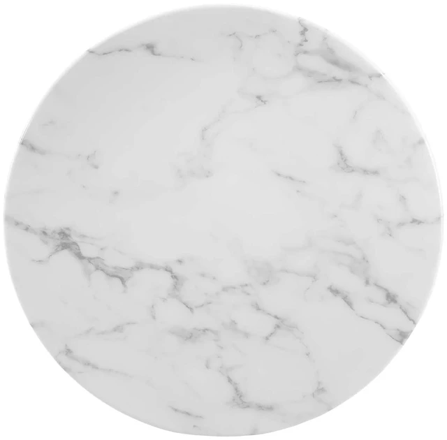 Alt view image 9 of 12 - Lippa 20" Round Artificial Marble Side Table