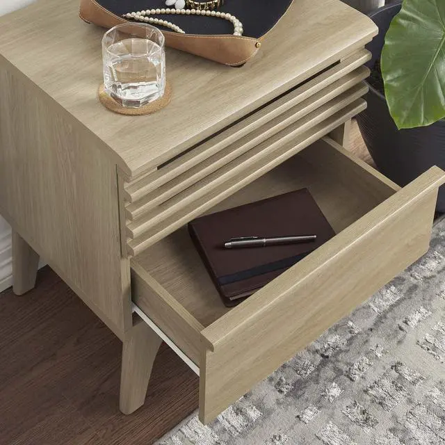 Alt view image 6 of 7 - Render Nightstand Oak MOD-7071-OAK