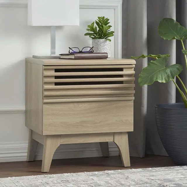 Alt view image 7 of 7 - Render Nightstand Oak MOD-7071-OAK