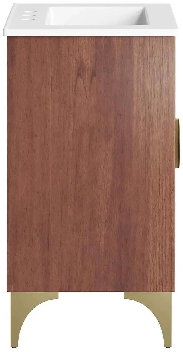 Alt view image 2 of 7 - Daylight 24" Bathroom Vanity White Walnut EEI-6290-WHI-WAL
