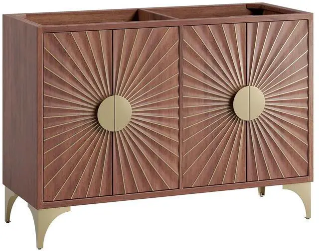 Main image of Daylight 48" Double Sink Compatible (Not Included) Bathroom Vanity Cabinet Walnut EEI-6169-WAL