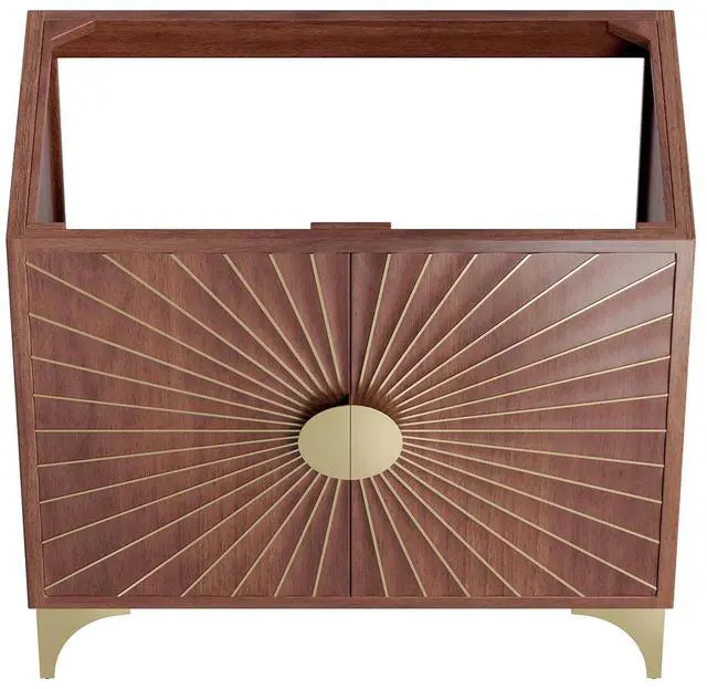 Alt view image 3 of 7 - Daylight 36" Bathroom Vanity Cabinet Walnut EEI-6167-WAL