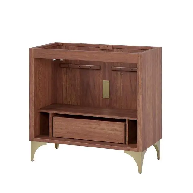 Alt view image 5 of 7 - Daylight 36" Bathroom Vanity Cabinet Walnut EEI-6167-WAL