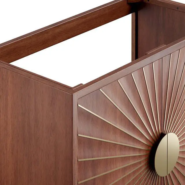 Alt view image 6 of 7 - Daylight 36" Bathroom Vanity Cabinet Walnut EEI-6167-WAL
