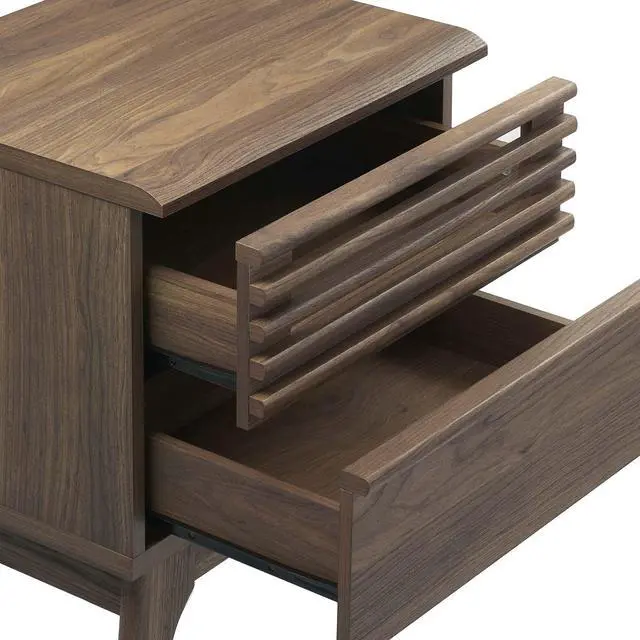Alt view image 2 of 7 - Render Nightstand Walnut MOD-7071-WAL