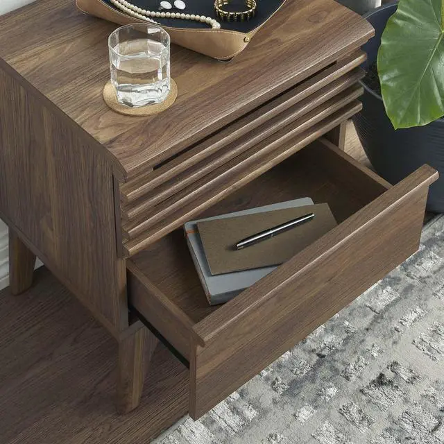 Alt view image 6 of 7 - Render Nightstand Walnut MOD-7071-WAL