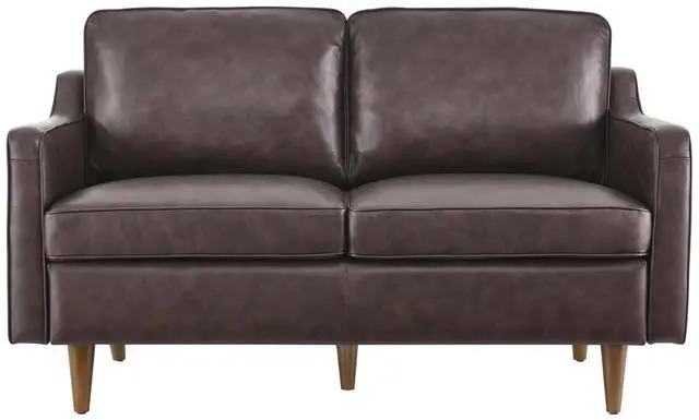 Alt view image 10 of 11 - Impart Genuine Leather Loveseat