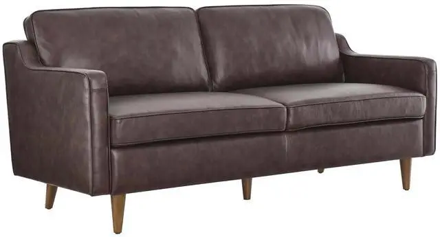 Main image of Impart Genuine Leather Sofa Brown EEI-5553-BRN