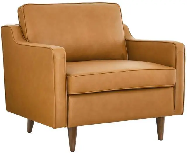 Alt view image 2 of 8 - Impart Genuine Leather Armchair
