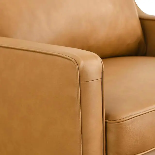 Alt view image 4 of 8 - Impart Genuine Leather Armchair