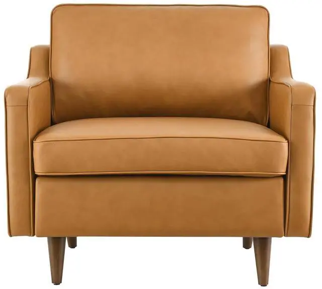 Alt view image 7 of 8 - Impart Genuine Leather Armchair