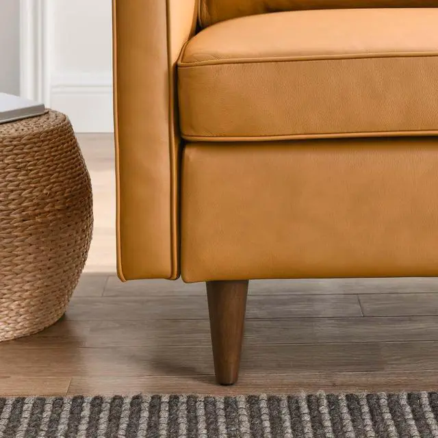Alt view image 8 of 8 - Impart Genuine Leather Armchair