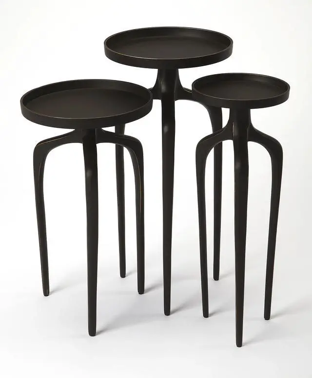 Main image of Franco Scatter Table Set of 3 in Black 4421295