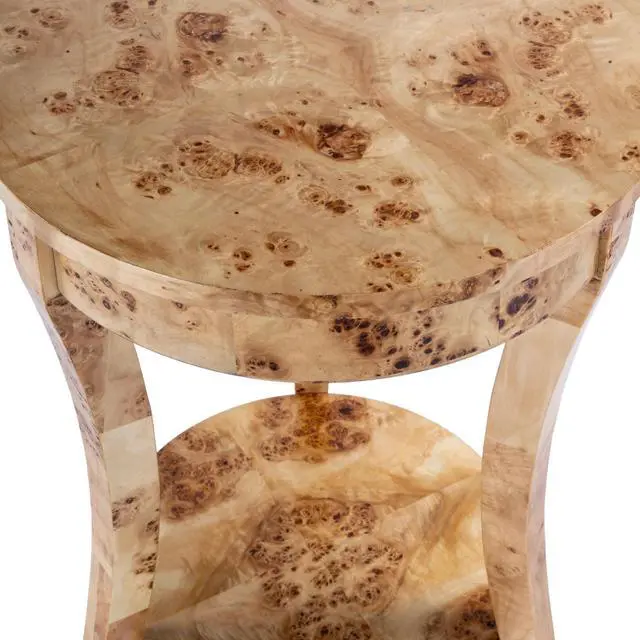 Alt view image 4 of 7 - Holdin Round 18"W Side Table in Light Brown 0992443