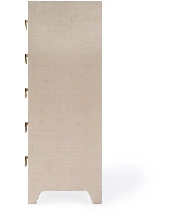 Alt view image 6 of 7 - Bar Harbor 5 Drawer Raffia Dresser in Natural 5707362