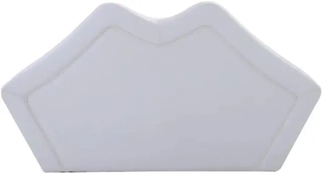 Alt view image 7 of 7 - Kiss Modern Vegan Leather Loveseat in White LS010-WH
