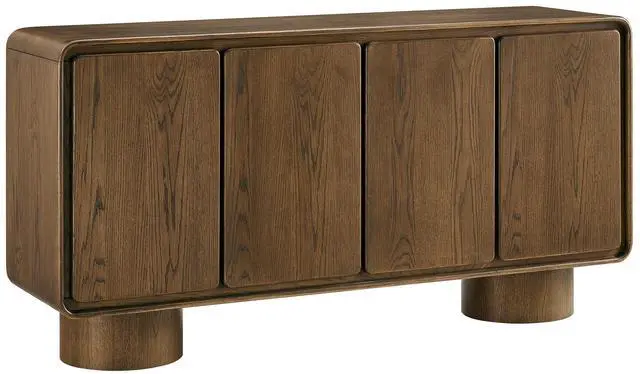 Main image of Lumo 4-Door Curved Wood Accent Cabinet by Modway