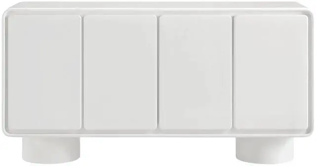 Alt view image 5 of 7 - Lumo 4-Door Curved Wood Accent Cabinet by Modway