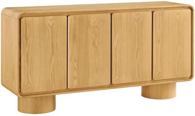 Main image of Lumo 4-Door Curved Wood Accent Cabinet by Modway