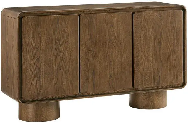 Main image of Lumo 3-Door Curved Wood Accent Cabinet by Modway