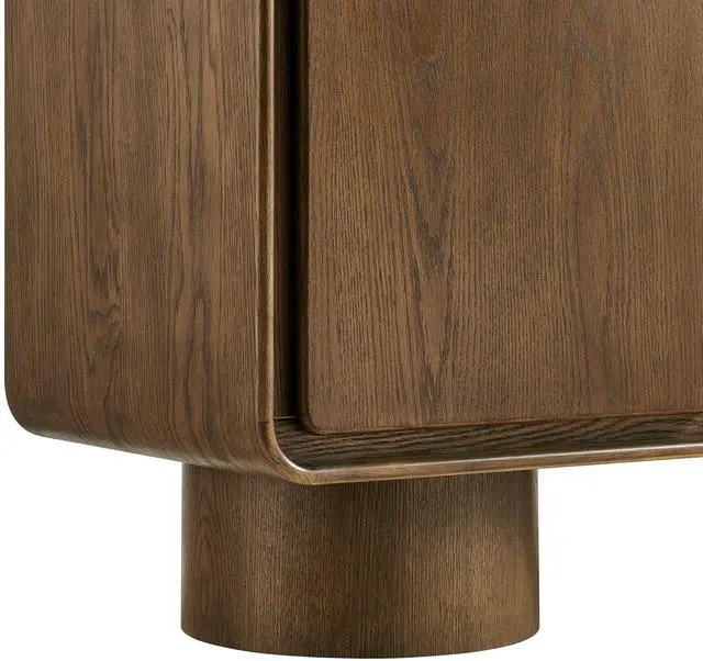 Alt view image 7 of 7 - Lumo 3-Door Curved Wood Accent Cabinet by Modway