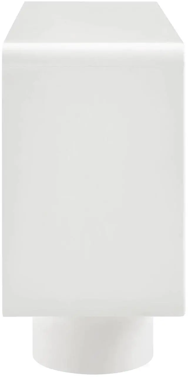 Alt view image 4 of 7 - Lumo 3-Door Curved Wood Accent Cabinet by Modway