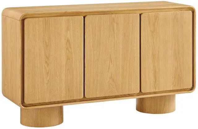 Main image of Lumo 3-Door Curved Wood Accent Cabinet by Modway