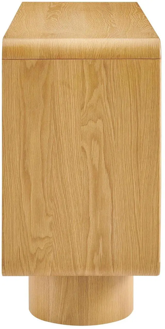 Alt view image 4 of 7 - Lumo 3-Door Curved Wood Accent Cabinet by Modway
