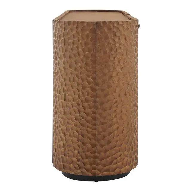 Alt view image 4 of 7 - Aven 71.5 Inch Oval Chiseled Wood Sideboard Buffet Cabinet with Hammered Effect by Modway