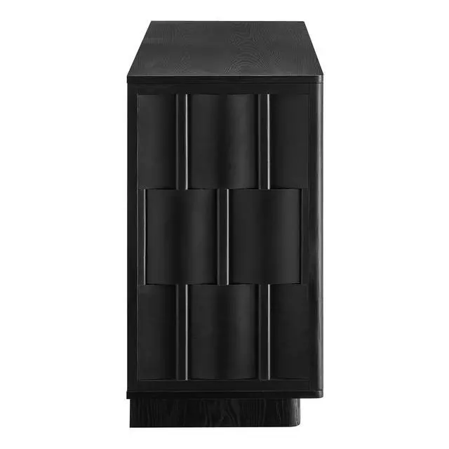 Alt view image 4 of 7 - Foundry 71" Woven Design Buffet Storage Cabinet by Modway