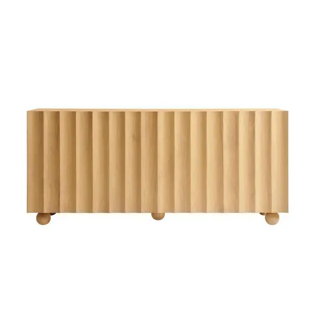 Alt view image 5 of 7 - Sorren 72 Inch Scalloped Wood 4-Door Sideboard by Modway