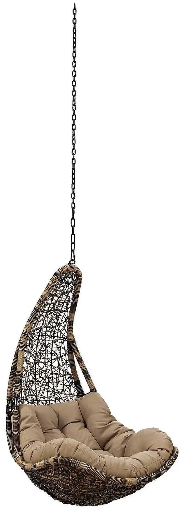 Main image of Abate Outdoor Patio Swing Chair Without Stand Wicker Rattan