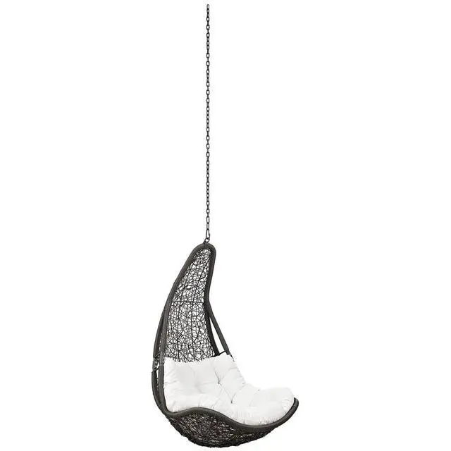Alt view image 4 of 7 - Abate Outdoor Patio Swing Chair Without Stand Wicker Rattan