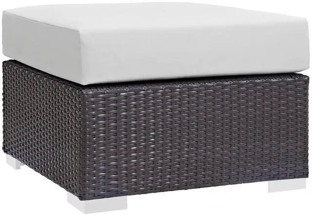 Main image of Convene Outdoor Patio Fabric Square Ottoman by Modway