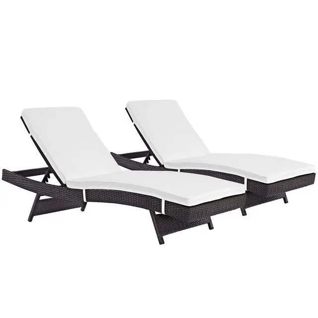 Alt view image 5 of 7 - Convene Chaise Outdoor Patio Set and Double Chaise