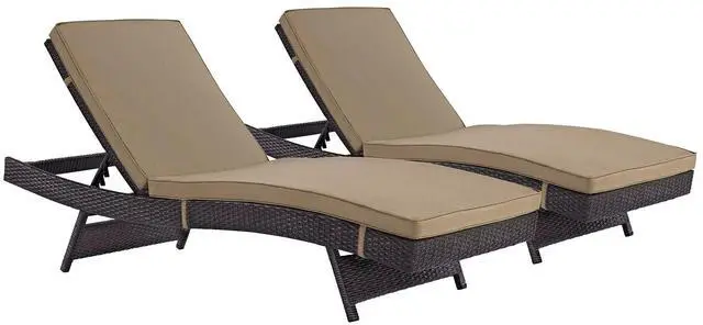 Main image of Convene Chaise Outdoor Patio Set and Double Chaise