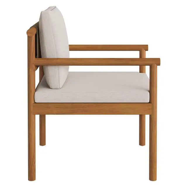 Alt view image 7 of 7 - Eleni 7 Piece Outdoor Patio Teak Wood Dining Set by Modway